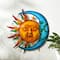 Glitzhome® 36.25" Metal Sun & Moon Garden Stake or Wall Décor